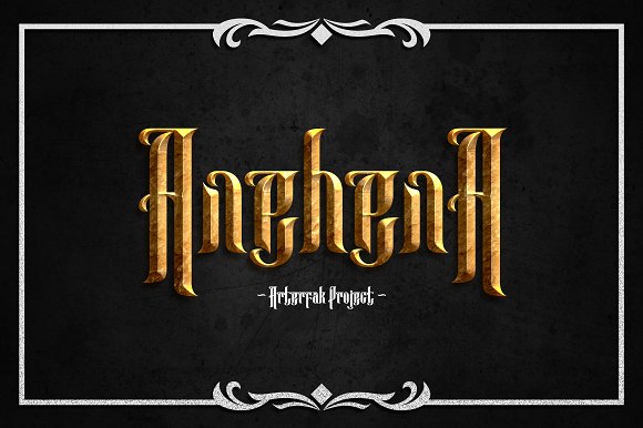 Anehena: A Bold Blackletter Font for a Memorable Brand Identity