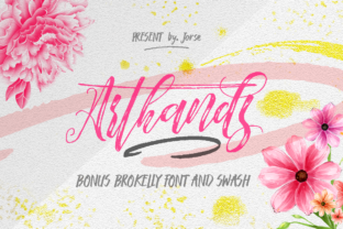 Arthands: A Script Handwritten Font Duo for Smaller Brands