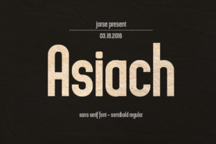 Asiach: A Clean Sans Serif Font for Modern Campaigns