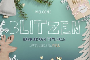 Blitzen: A Beautiful Script Handwritten Font for Designers