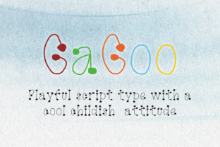 GaGoo: A Playful Script Font for Editorial Design and Branding
