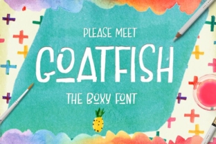 Goatfish: A Script Handwritten Font for Creative Product Design
