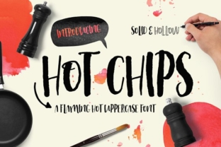 Hot Chips: A Script Handwritten Font for Creative Crafters