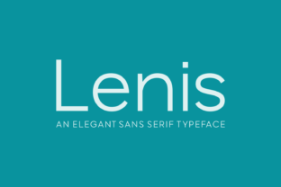 Lenis: A Versatile Sans Serif Font for Modern Branding