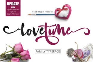 Love Time: A Script Font for Crafters and Designers