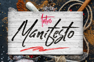 Manifesto: A Script Handwritten Font for Dynamic Brand Campaigns