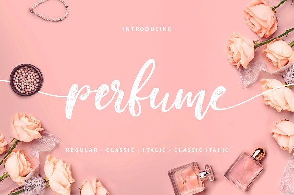 Perfume: A Script Handwritten Font for Creative Product Design