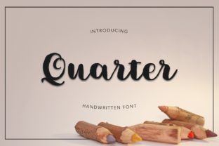 Quarter: A Script Handwritten Font for Editorial Design
