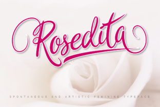 Rosedita: A Script Handwritten Font for Editorial Design