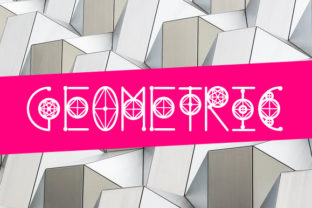 Round Geometric Font: A Stylish Freebie for Designers