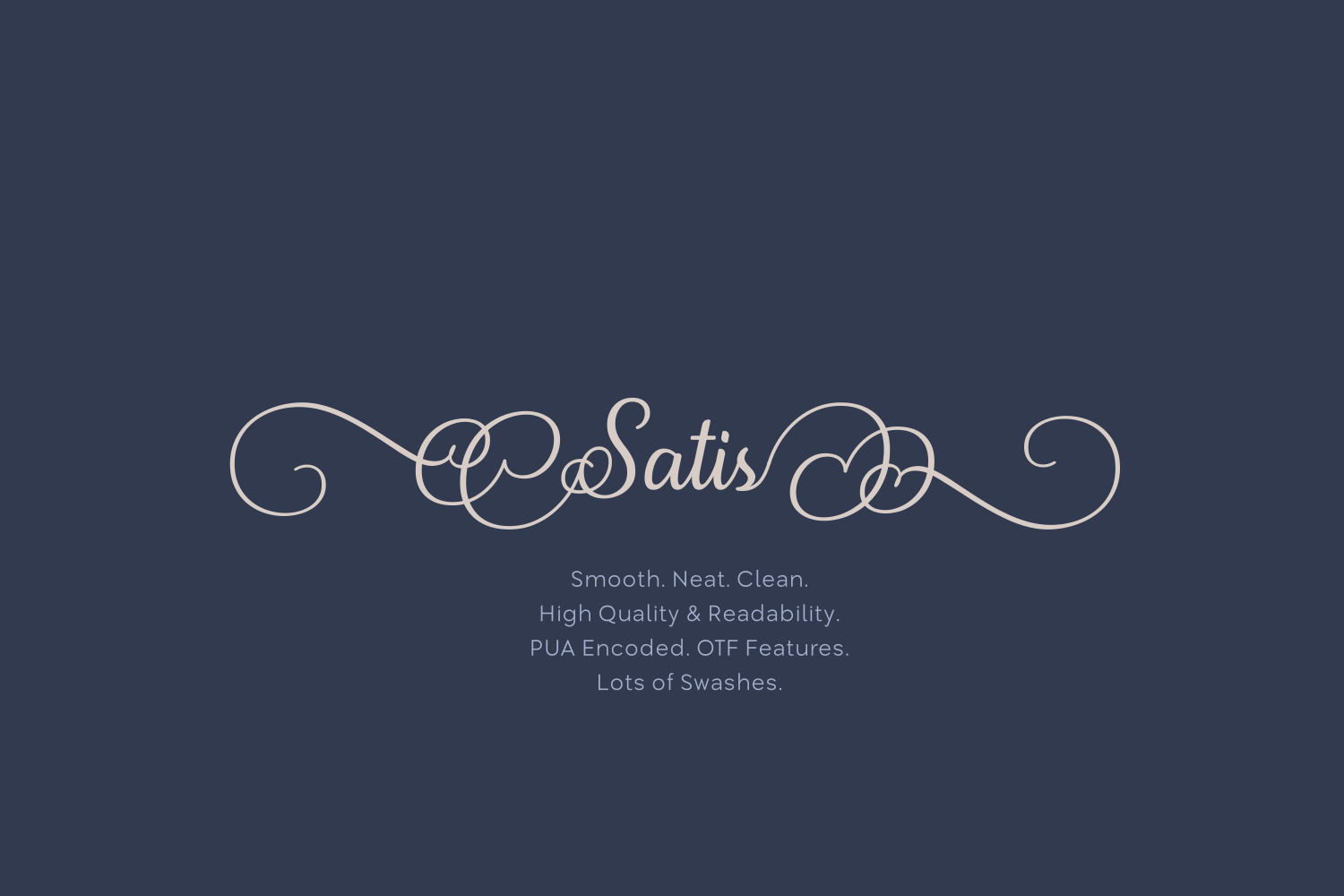 Satis: A Script Font for Elegance and Expression