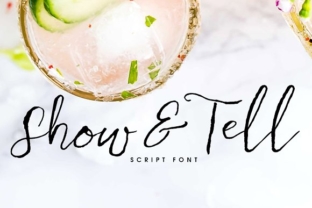 Show Tell: A Script Handwritten Font for Editorial Design