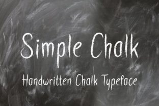 Simple Chalk: A Script Handwritten Font for Editorial Design