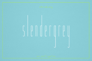 Slendergrey: A Slim Sans Serif for Modern Branding