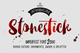 Stonestick: A Script Handwritten Font for Creative Product Design