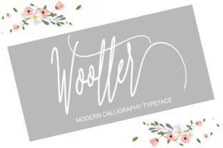Wootter: A Script Handwritten Font for Creative Crafters and Product Makers
