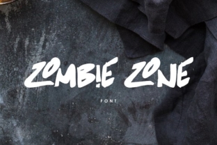 Zombie Zone: A Script Handwritten Font for Creative Crafters